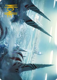 Seachrome Coast Art Card (Gold-Stamped Signature) (61) [Art Series: Phyrexia: All Will Be One]