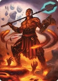 Koth, Fire of Resistance Art Card (31) [Art Series: Phyrexia: All Will Be One]