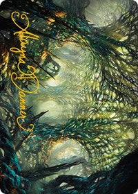 The Hunter Maze Art Card (Gold-Stamped Signature) (60) [Art Series: Phyrexia: All Will Be One]