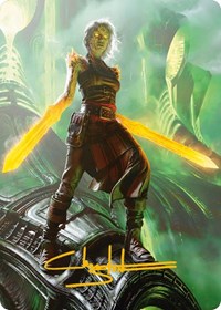 Nahiri, the Unforgiving Art Card (51/81) (Gold-Stamped Signature) (51) [Art Series: Phyrexia: All Will Be One]