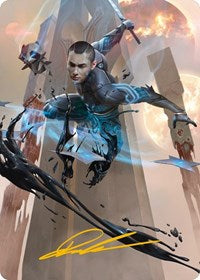 Kaito, Dancing Shadow Art Card (48/81) (Gold-Stamped Signature) (48) [Art Series: Phyrexia: All Will Be One]