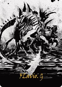 Karumonix, the Rat King Art Card (Gold-Stamped Signature) (70) [Art Series: Phyrexia: All Will Be One]