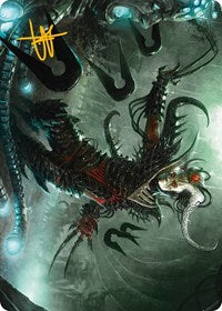 Vraan, Executioner Thane Art Card (Gold-Stamped Signature) (24) [Art Series: Phyrexia: All Will Be One]