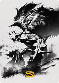Phyrexian Vindicator Art Card (65/81) (Gold-Stamped Signature) (65) [Art Series: Phyrexia: All Will Be One]