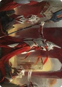 Porcelain Zealot Art Card (8) [Art Series: Phyrexia: All Will Be One]