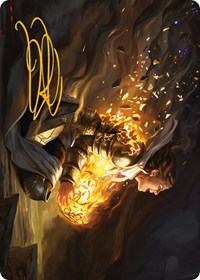 Vanish into Eternity Art Card (Gold-Stamped Signature) (10) [Art Series: Phyrexia: All Will Be One]