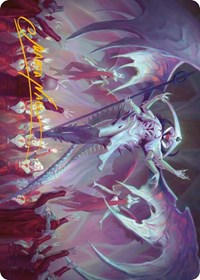 Atraxa, Grand Unifier Art Card (45/81) (Gold-Stamped Signature) (45) [Art Series: Phyrexia: All Will Be One]