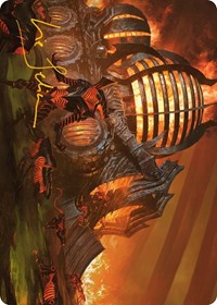 Urabrask's Forge Art Card (Gold-Stamped Signature) (37) [Art Series: Phyrexia: All Will Be One]