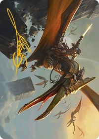 Skyhunter Strike Force Art Card (Gold-Stamped Signature) (9) [Art Series: Phyrexia: All Will Be One]