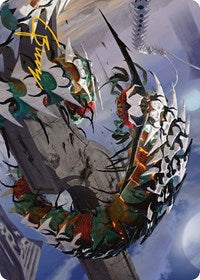 Atraxa's Skitterfang Art Card (Gold-Stamped Signature) (55) [Art Series: Phyrexia: All Will Be One]
