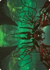 Archfiend of the Dross Art Card (18) [Art Series: Phyrexia: All Will Be One]
