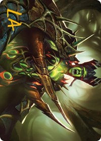 Maze's Mantle Art Card (Gold-Stamped Signature) (40) [Art Series: Phyrexia: All Will Be One]