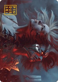 Thrill of Possibility Art Card (Gold-Stamped Signature) (36) [Art Series: Phyrexia: All Will Be One]