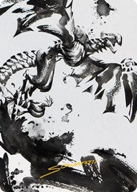 Quicksilver Fisher Art Card (Gold-Stamped Signature) (68) [Art Series: Phyrexia: All Will Be One]