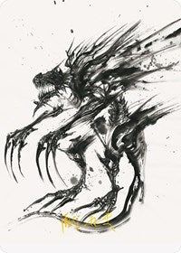 Phyrexian Obliterator Art Card (Gold-Stamped Signature) (71) [Art Series: Phyrexia: All Will Be One]