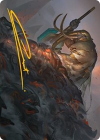 Against All Odds Art Card (Gold-Stamped Signature) (1) [Art Series: Phyrexia: All Will Be One]
