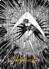 Elesh Norn, Mother of Machines Art Card (64/81) (Gold-Stamped Signature) (64) [Art Series: Phyrexia: All Will Be One]