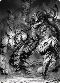 Vraska, Betrayal's Sting Art Card (72) [Art Series: Phyrexia: All Will Be One]