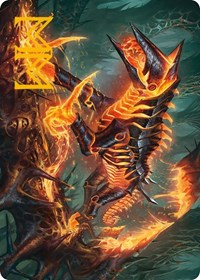 Kuldotha Cackler Art Card (Gold-Stamped Signature) (32) [Art Series: Phyrexia: All Will Be One]