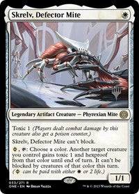 Skrelv, Defector Mite (33) [Promo Pack: Phyrexia: All Will Be One]
