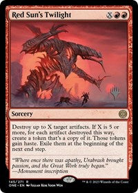 Red Sun's Twilight (145) [Promo Pack: Phyrexia: All Will Be One]