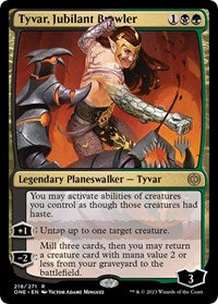 Tyvar, Jubilant Brawler (218) [Promo Pack: Phyrexia: All Will Be One]