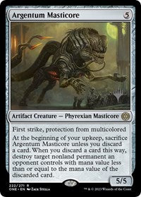 Argentum Masticore (222) [Promo Pack: Phyrexia: All Will Be One]