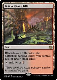 Blackcleave Cliffs (248) [Promo Pack: Phyrexia: All Will Be One]