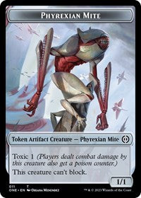 Phyrexian Mite (011) // Drone Double-sided Token (11 // 8) [Phyrexia: All Will Be One]