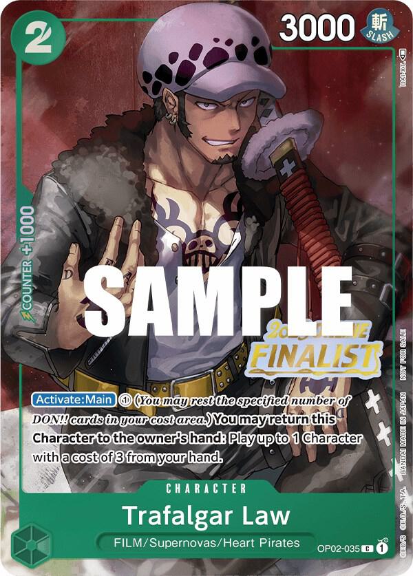 Trafalgar Law (Online Regional 2023) [Finalist] (OP02-035) [One Piece Promotion Cards]