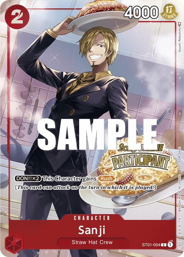Sanji (Online Regional 2023) [Participant] (ST01-004) [One Piece Promotion Cards]