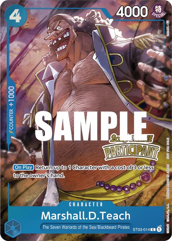 Marshall.D.Teach (Online Regional 2023) [Participant] (ST03-014) [One Piece Promotion Cards]