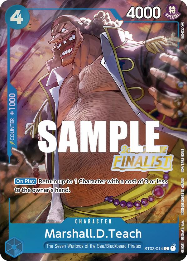 Marshall.D.Teach (Online Regional 2023) [Finalist] (ST03-014) [One Piece Promotion Cards]