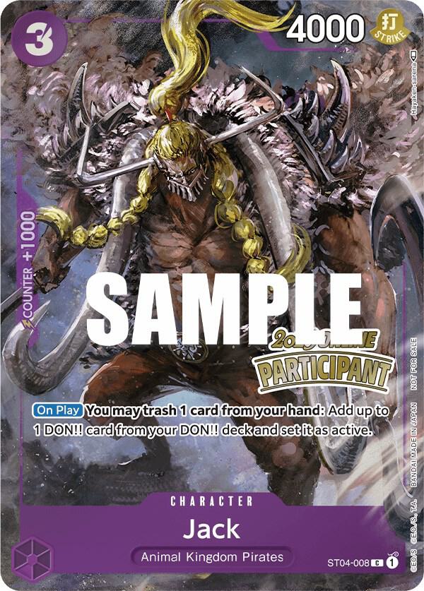 Jack (Online Regional 2023) [Participant] (ST04-008) [One Piece Promotion Cards]