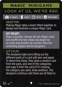 Magic Minigame: Look at Us, We're R&D (3) [The Brothers' War]