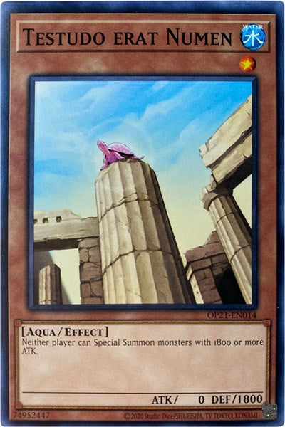 Testudo erat Numen (OP21-EN014) [OTS Tournament Pack 21]