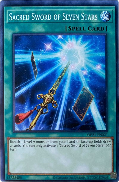Sacred Sword of Seven Stars (OP21-EN021) [OTS Tournament Pack 21]