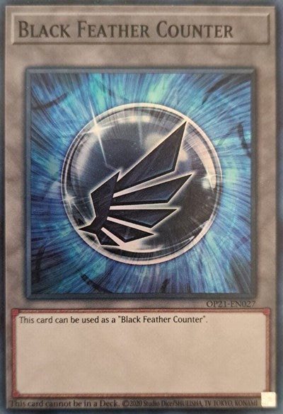 Black Feather Counter (OP21-EN027) [OTS Tournament Pack 21]