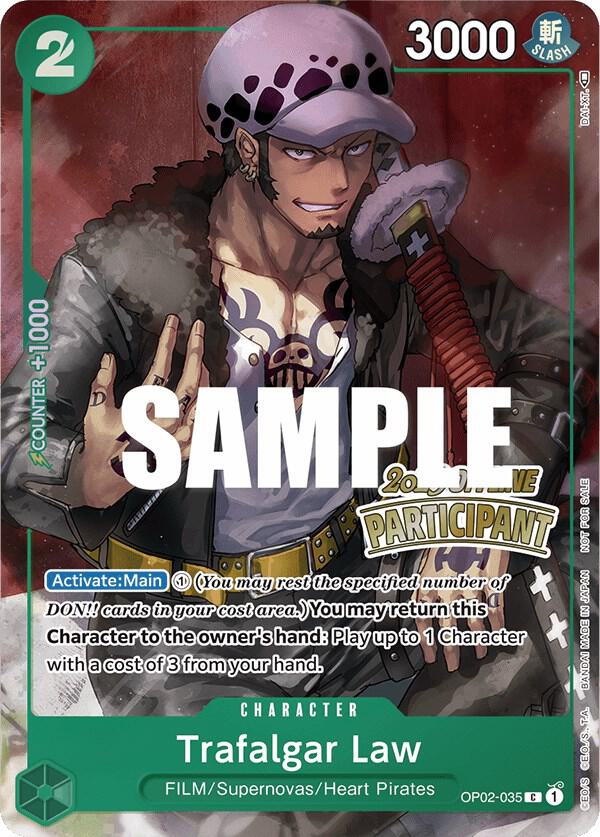 Trafalgar Law (Offline Regional 2023) [Participant] (OP02-035) [One Piece Promotion Cards]