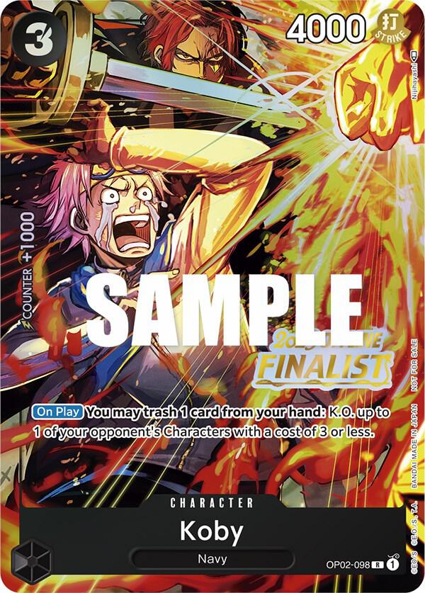 Koby (Offline Regional 2023) [Finalist] (OP02-098) [One Piece Promotion Cards]