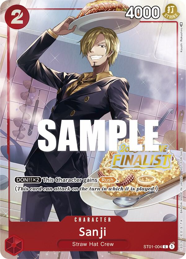 Sanji (Offline Regional 2023) [Finalist] (ST01-004) [One Piece Promotion Cards]