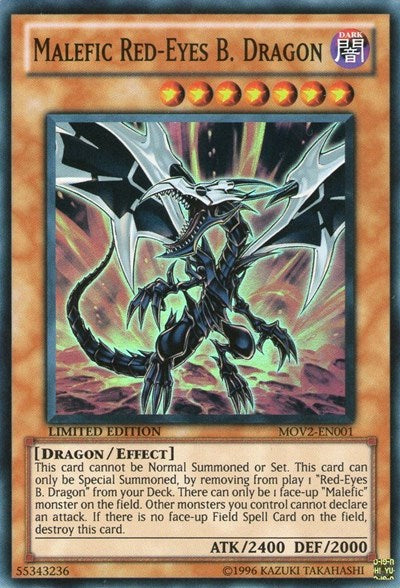Malefic Red-Eyes B. Dragon (Super Rare) (MOV2-EN001) [Bonds Beyond Time Movie Pack]