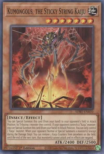 Kumongous, the Sticky String Kaiju (SDBT-EN010) [Structure Deck: Beware of Traptrix]