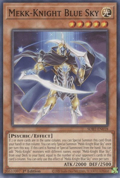 Mekk-Knight Blue Sky (SDBT-EN018) [Structure Deck: Beware of Traptrix]