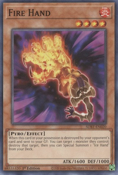 Fire Hand (SDBT-EN020) [Structure Deck: Beware of Traptrix]