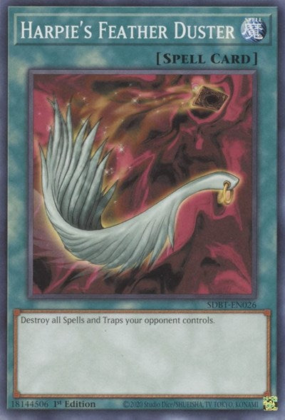 Harpie's Feather Duster (SDBT-EN026) [Structure Deck: Beware of Traptrix]