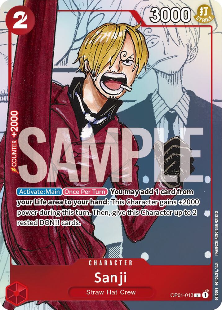 Sanji - OP01-013 (Alternate Art) (OP01-013) [One Piece Promotion Cards]