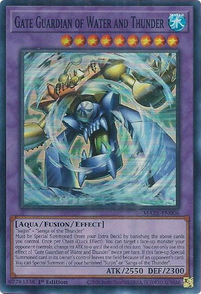 Gate Guardian of Water and Thunder (MAZE-EN006) [Maze of Memories]