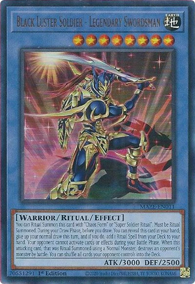 Black Luster Soldier - Legendary Swordsman (MAZE-EN011) [Maze of Memories]