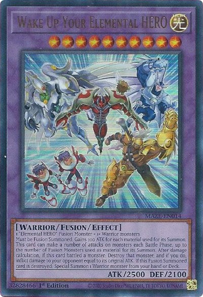 Wake Up Your Elemental HERO (MAZE-EN014) [Maze of Memories]